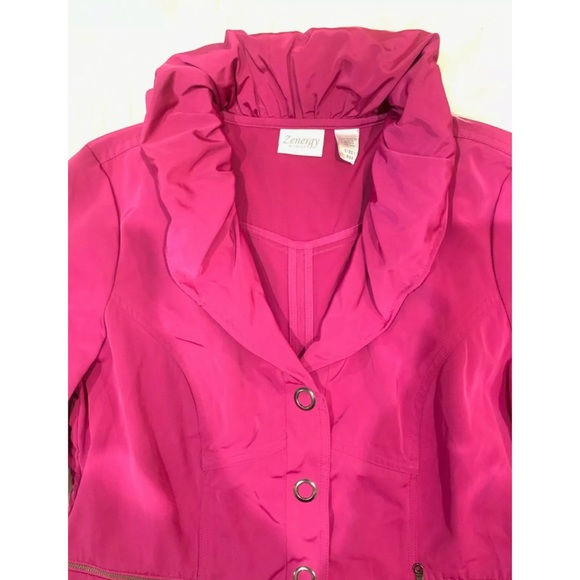 CHICOS Zenergy Button Up Lightweight Jacket - Picture 2 of 5